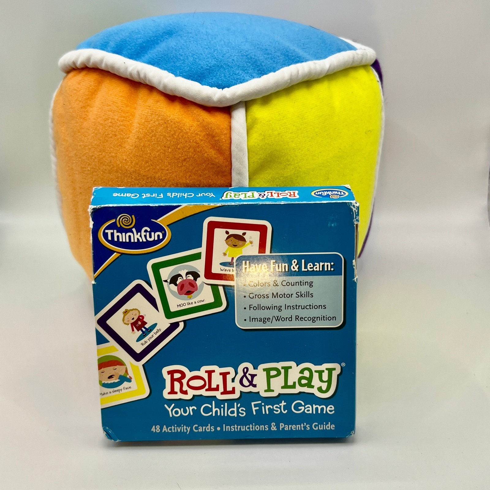 ThinkFun Roll & Play Your Child’s 1st First Game Ball Cards Preschool 2011