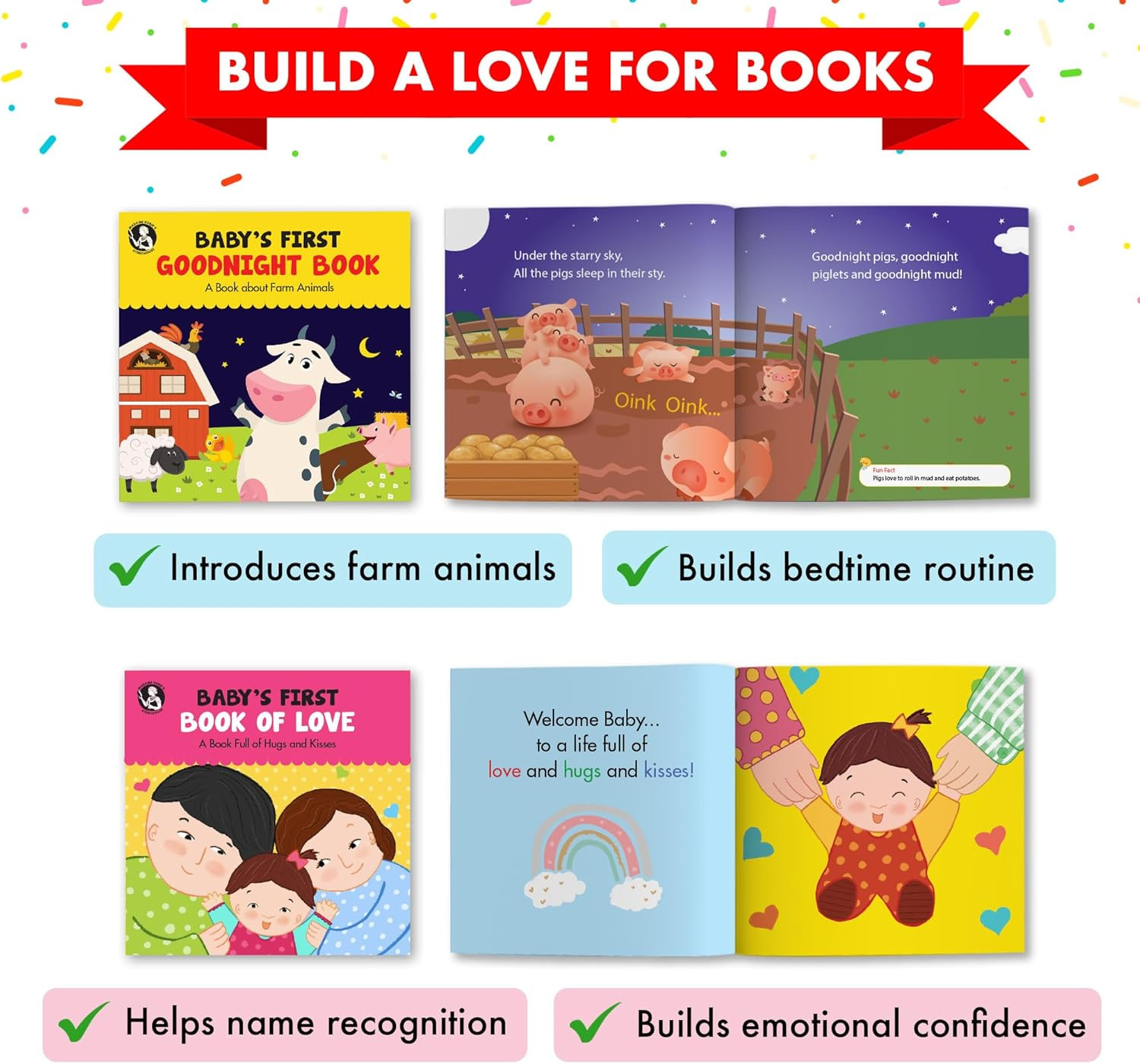 Madame Curie’S Baby’S First Library | Baby Toys, for 0-3-6 Months, 0 to 1 Yea…