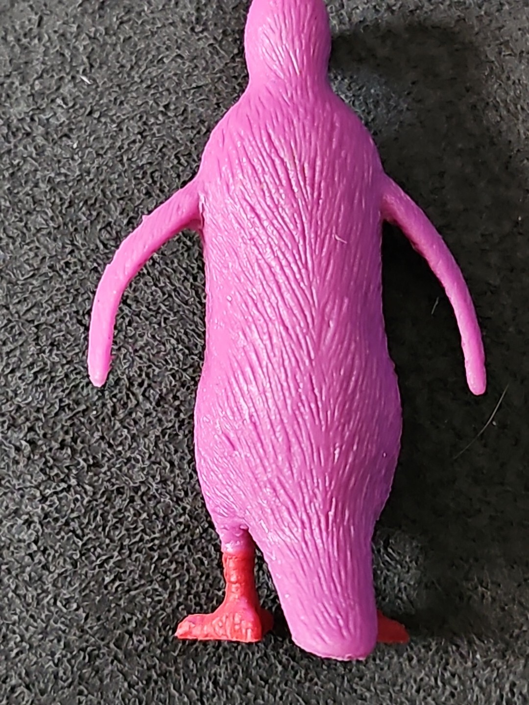 Unbranded Plastic Purple Yellow Penguin- 2.5 inches Tall
