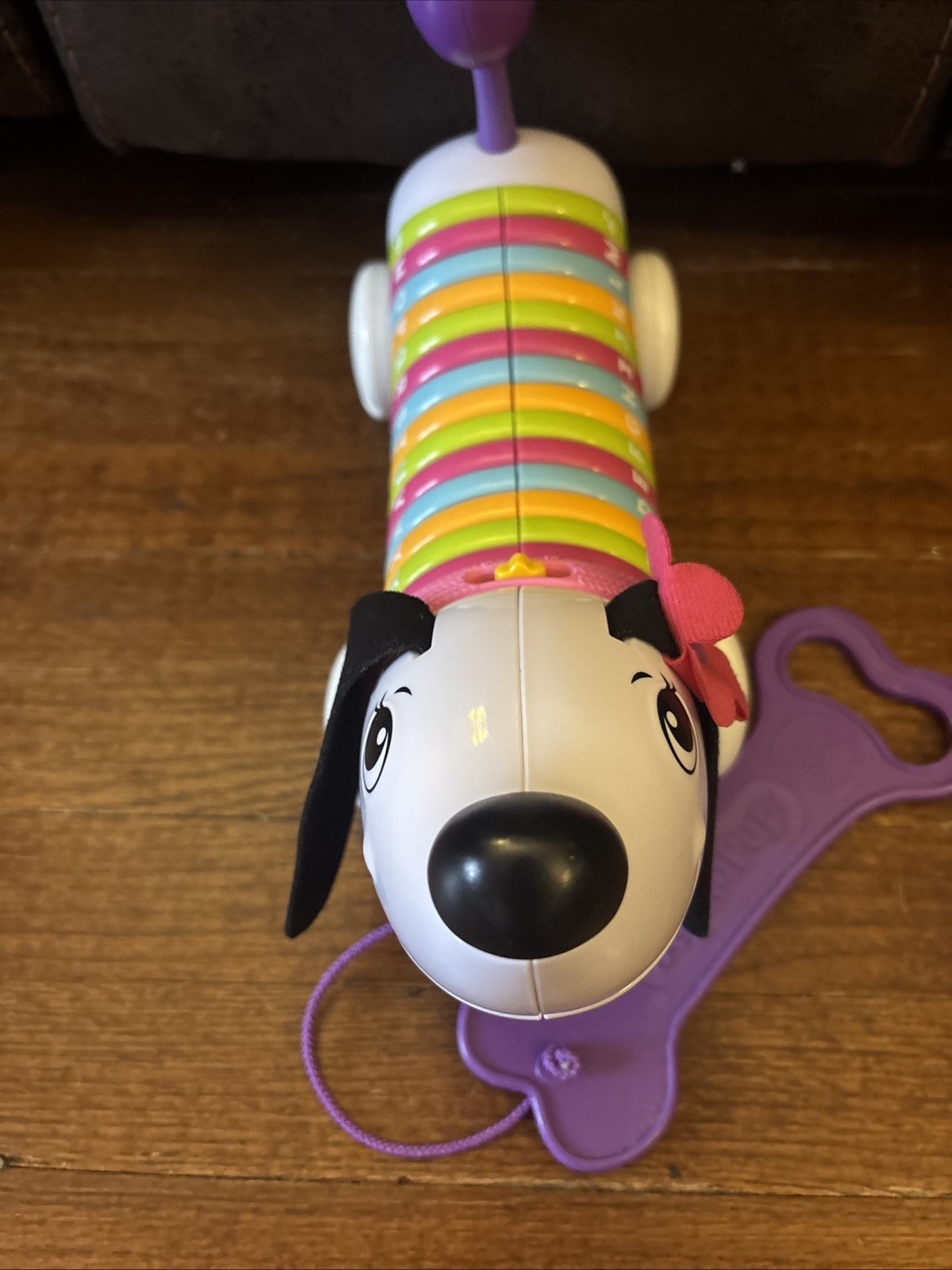 2014 LEAPFROG AlphaPup ABC Puppy Dog 12″ Educational Pull Toy WORKS! C9