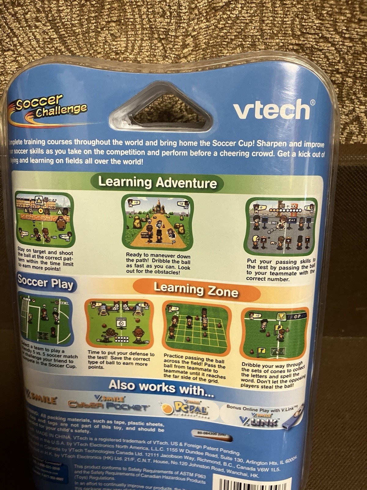 Vtech V.Smile V.Motion Soccer Challenge 4-6 Years New Sealed