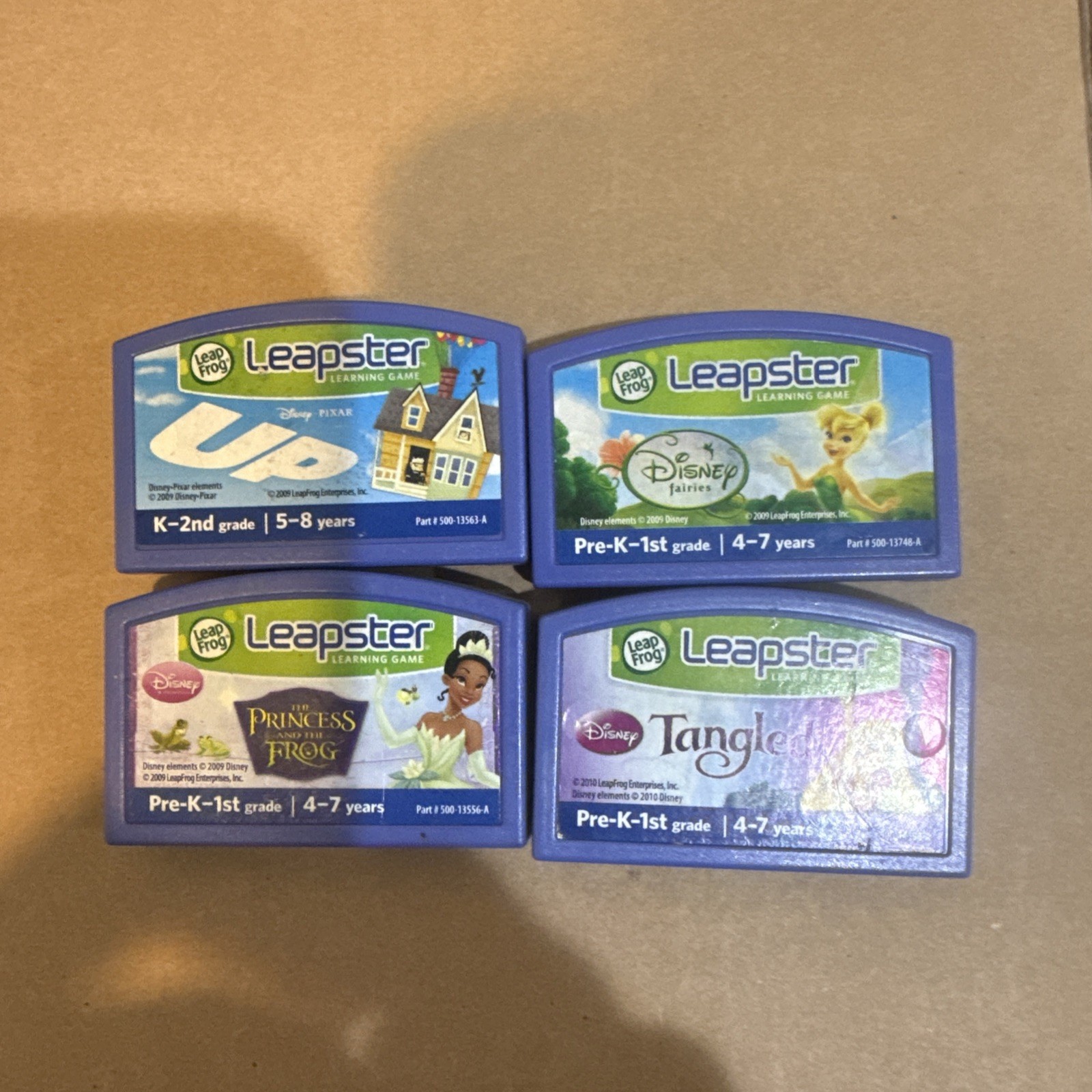 LeapFrog Leapster LeapPad Learning Game Cartridge Lot Of Princess And UP