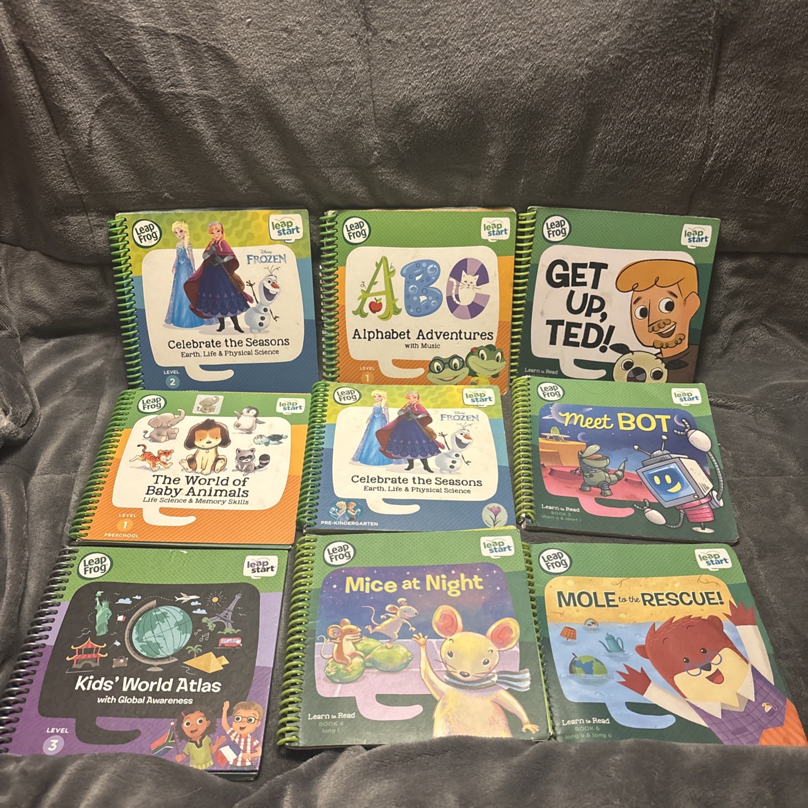 Lot Of 23 Leap Frog Leap Start Spiral Learning Books Learn to Read 🔥🔥🔥