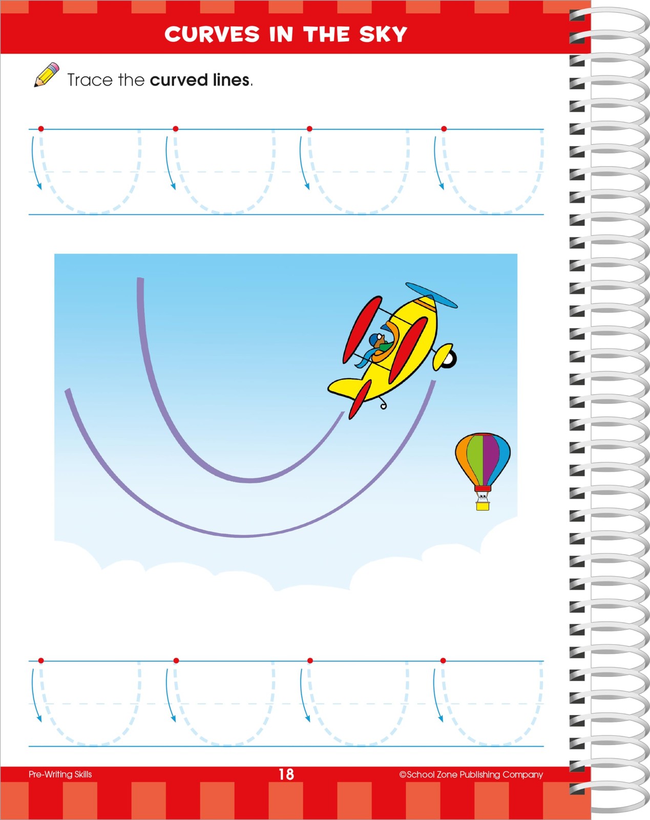 School Zone Big Preschool Workbook: 320 Spiral-Bound Pages, Pre-K, Colors,…