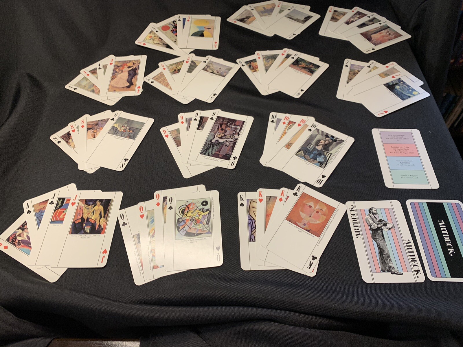 Artdeck The Game of Modern Masters Impressionism to Surrealism 1984