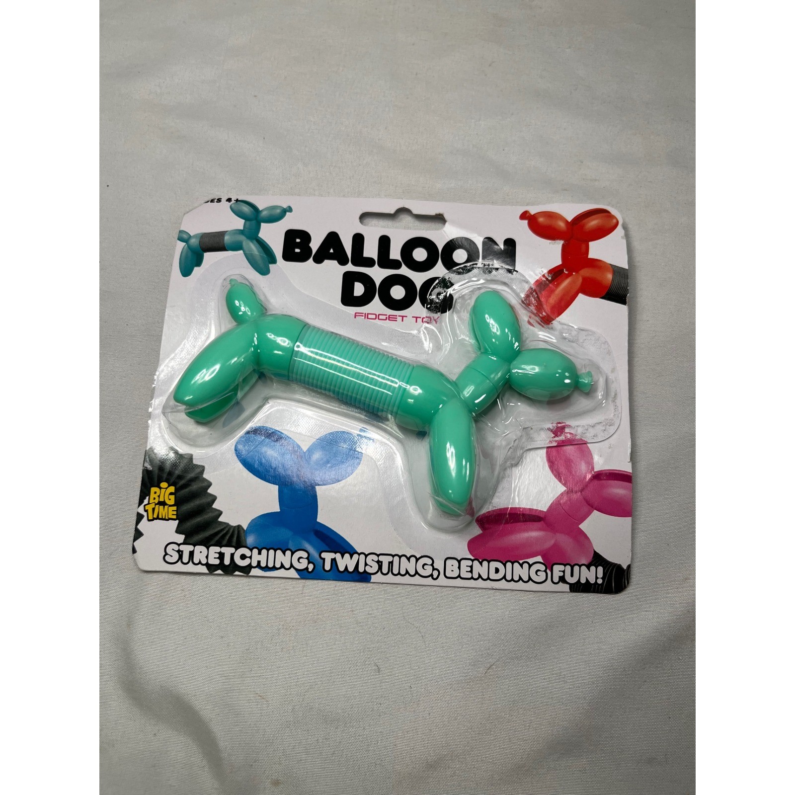 Big Time Toys Balloon Dog Fidget Toy Set of 3 Stretching Twisting Bending Fun