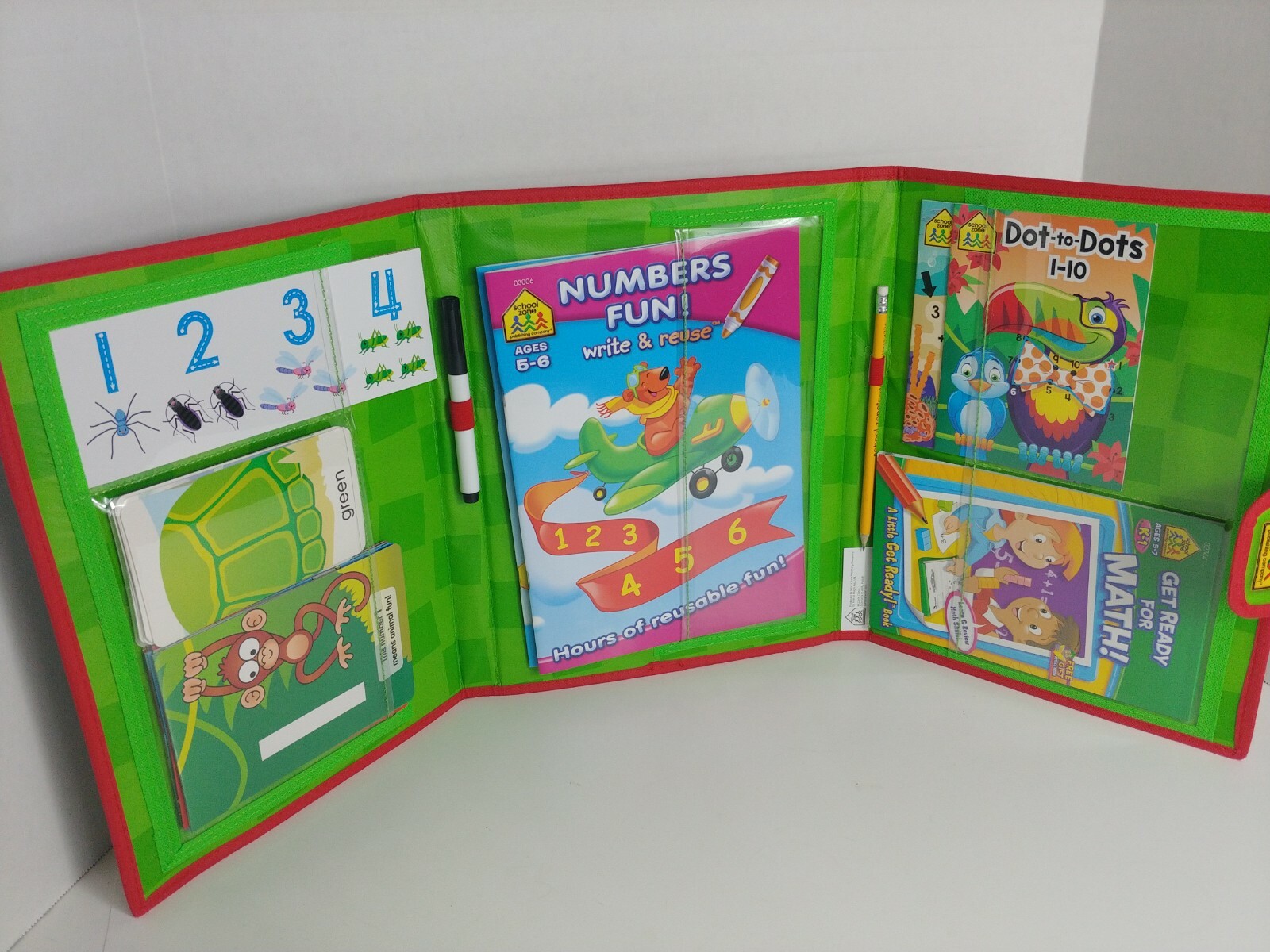 School Zone Get Ready Math Fun Playset Learning Pack Ages 5-7 -NEW