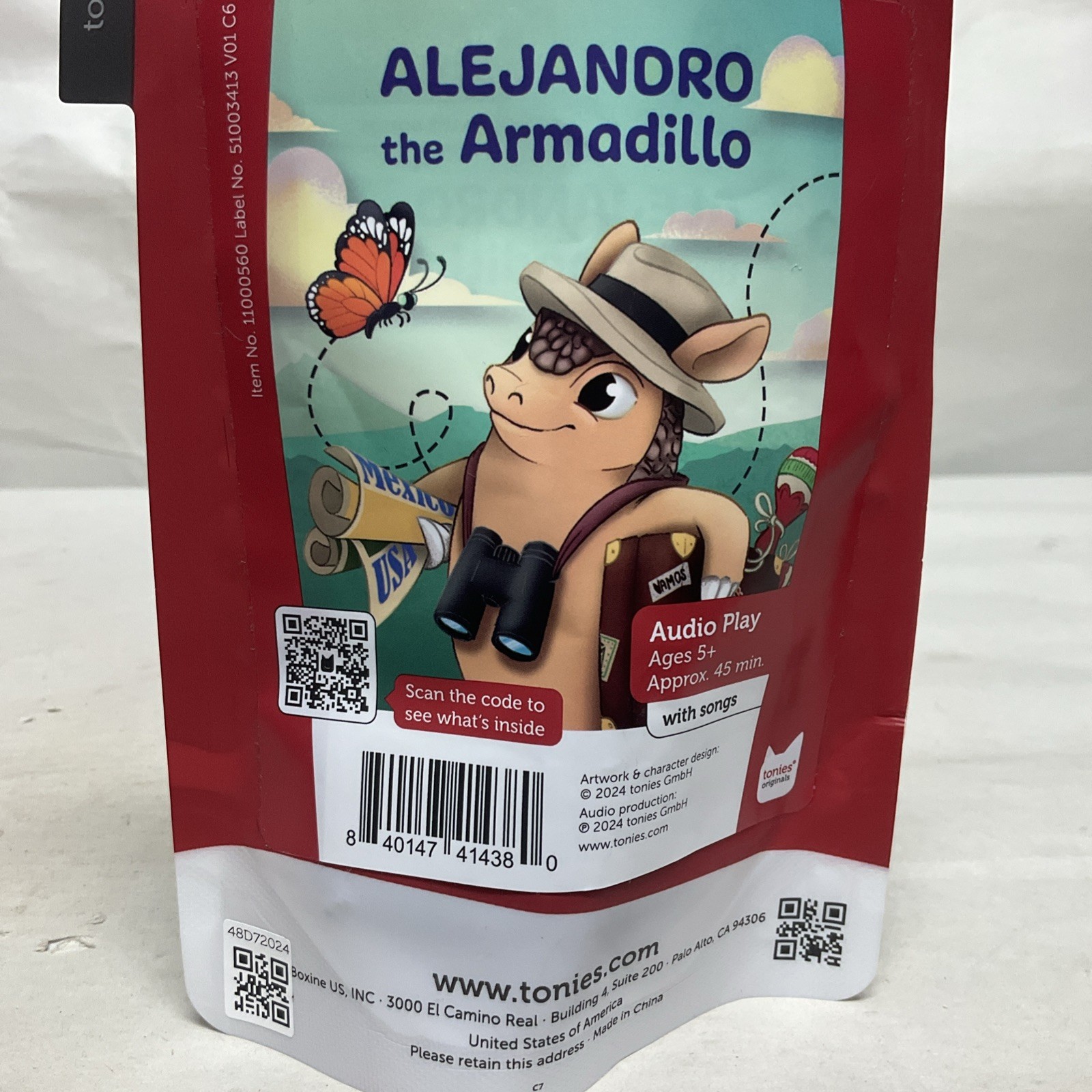 Alejandro the Armadillo Electronic Storybook Tonies- Toniesbox- Free S&H