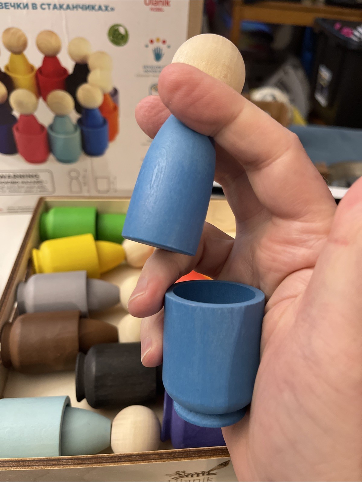 Peg Dolls for Sorting Toddlers Montessori Toys for 3+ Year Olds