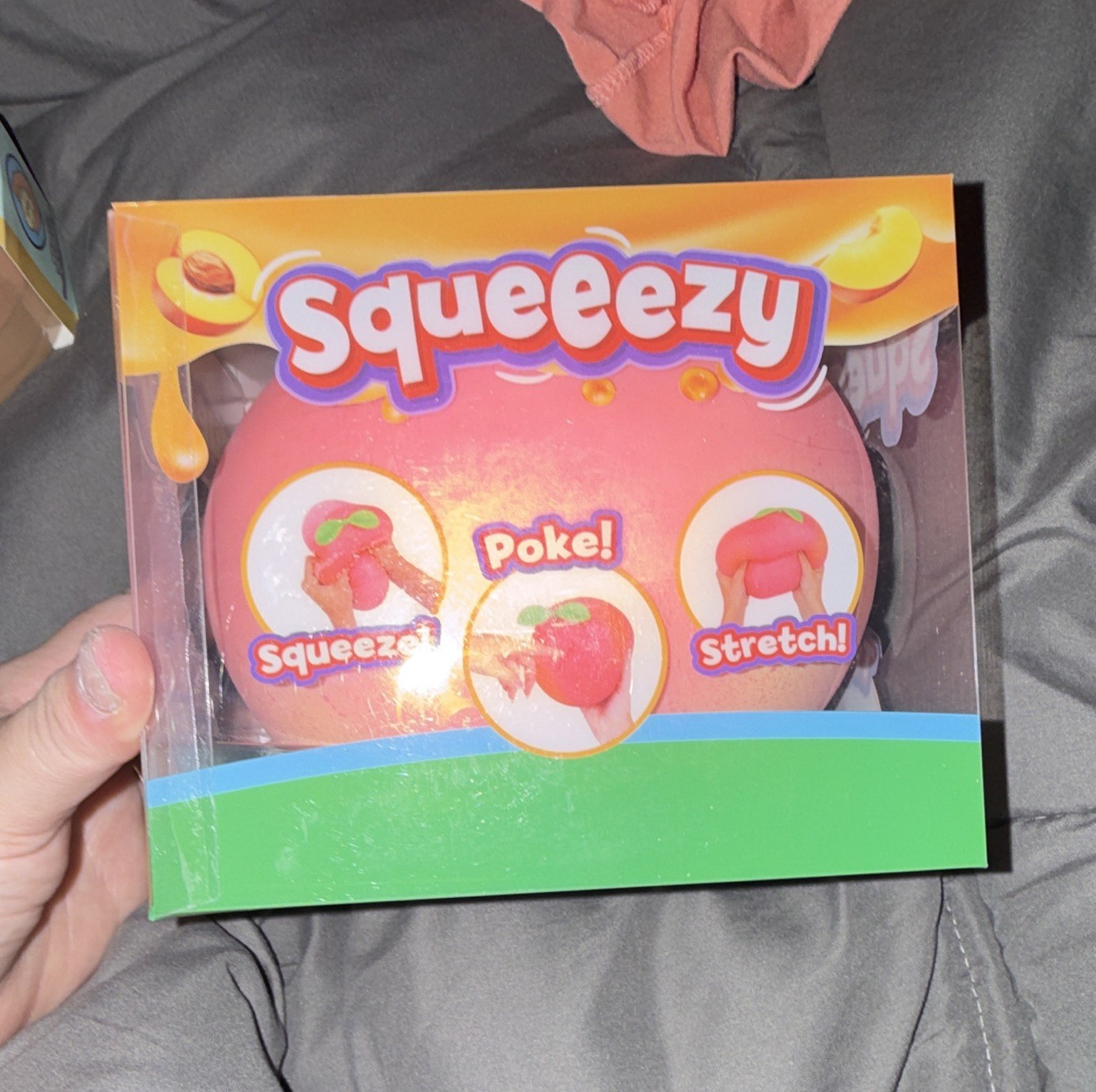Squeezy Pink Stress Ball Tactile Squeeze Toy, Ages 4-7, 8-11, 12-16, 17+