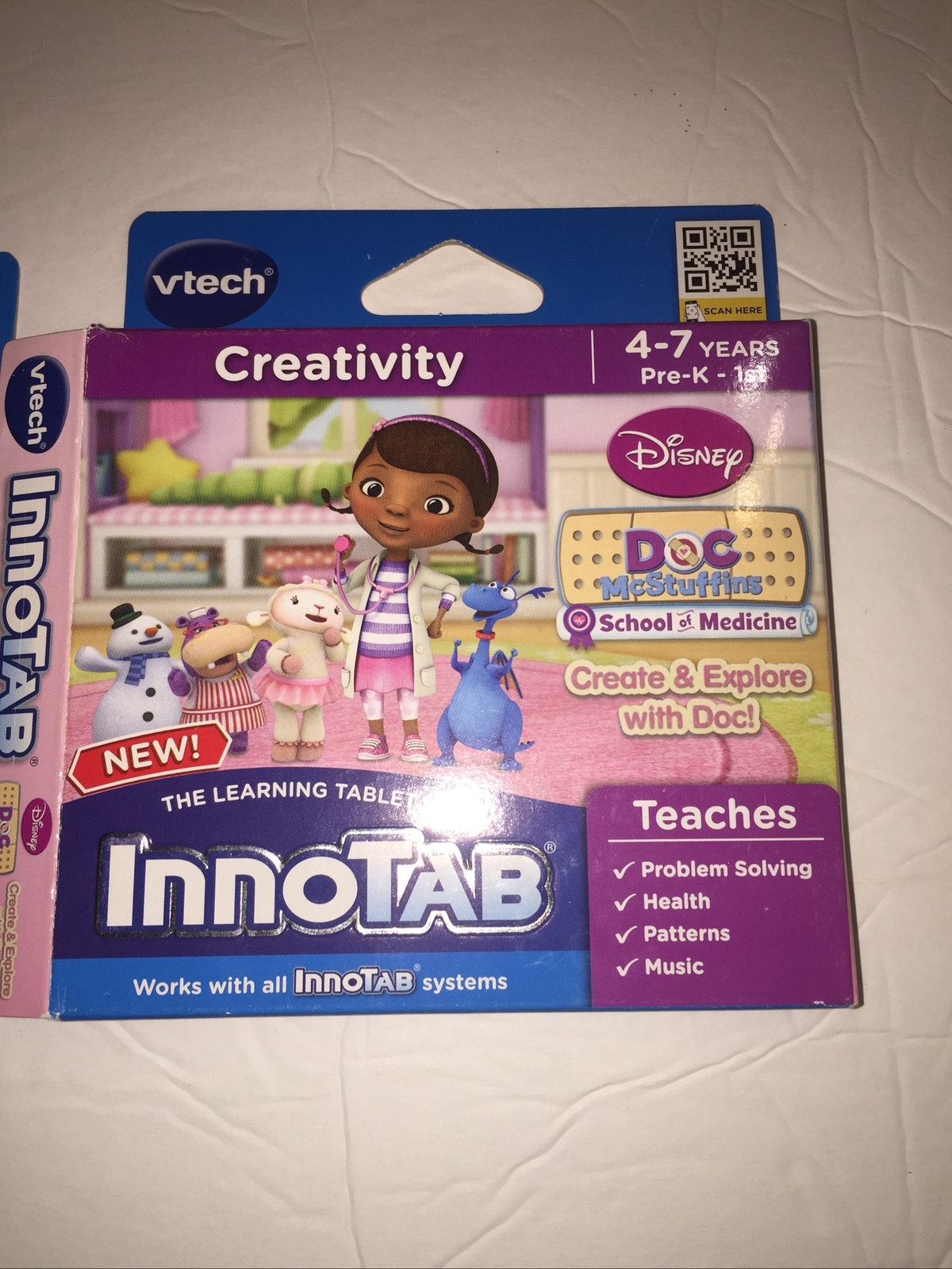 VTech Innotab Doc McStuffins 4-7 years Open Box Plus Reading Classic Sealed Lot