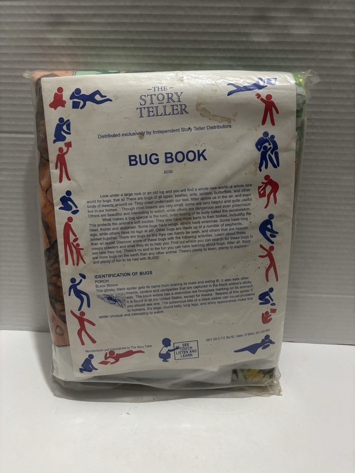 NewVintage The Bug Book Felt Board See Touch Listen Learn Toy Counter. Sealed