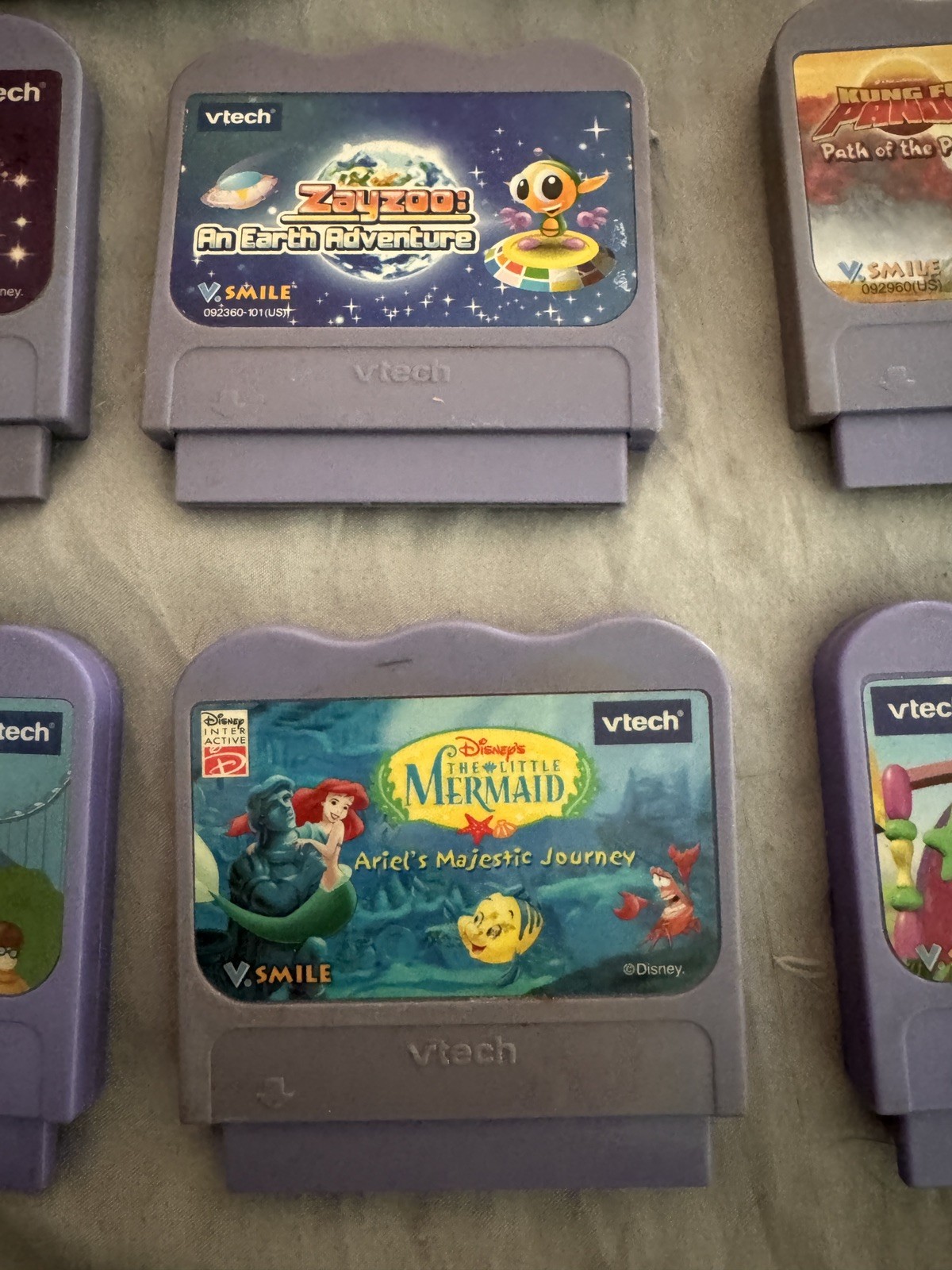 VTech V.Smile Game Lot Disney Scooby Doo SpongeBob Kung Fu Panda Zayzoo