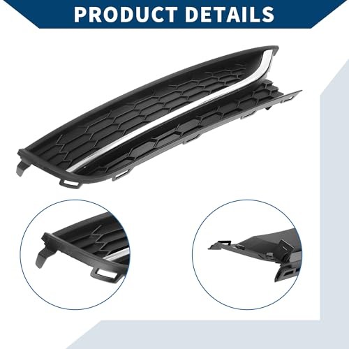 No.561853666C Fog Light Grill for Volkswagen Passat 2012-2015 Front Right
