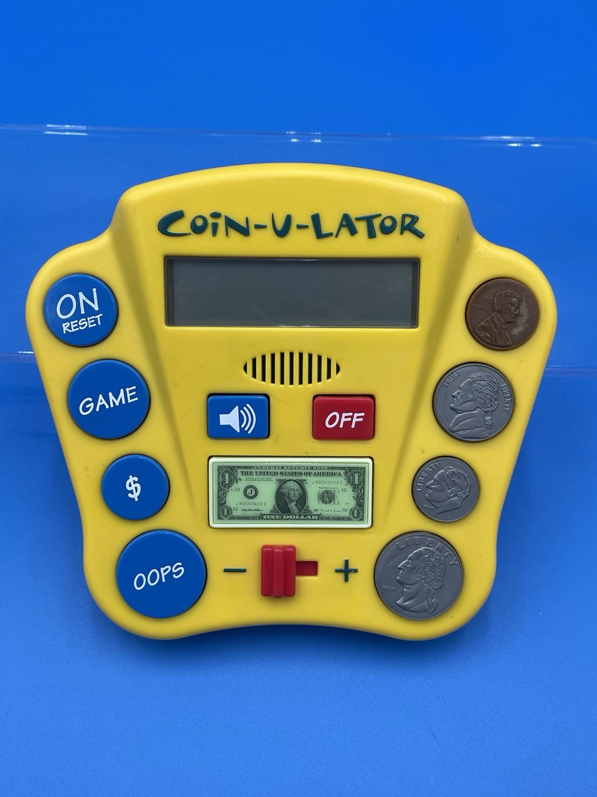 Vtg 1998 PCI Coin-U-Lator Electronic Coin Counting Calculator Educational Toy