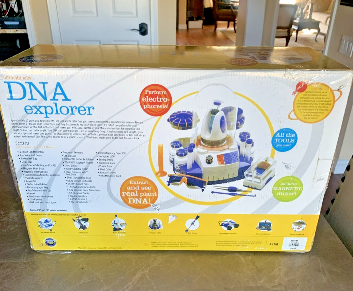 Discovery Kids Ultimate Labs DNA Explorer Science STEM Kit Age 10+ Open Box READ