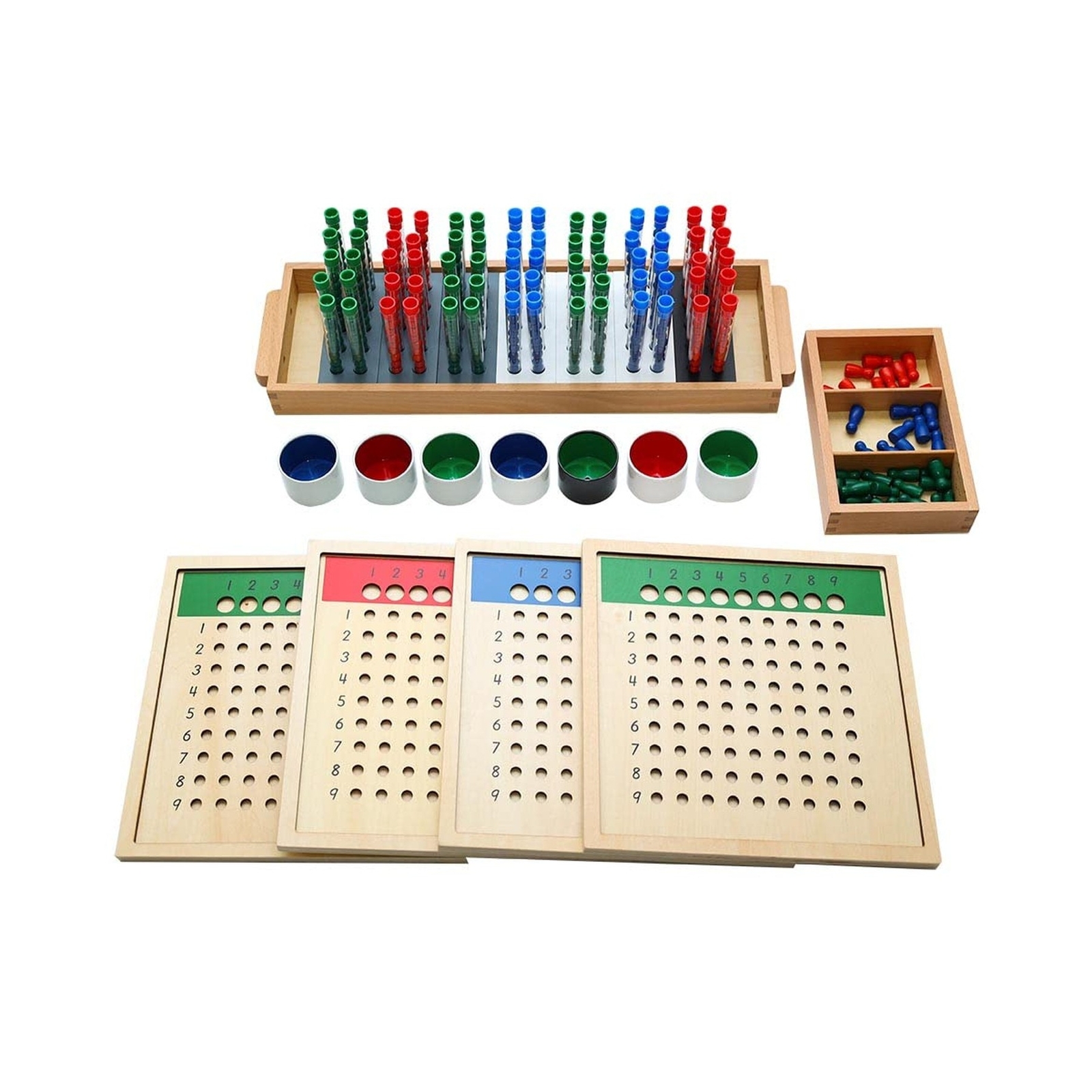 Kghios Montessori Long Division Board (Test Tube Division Group),Montessori M…