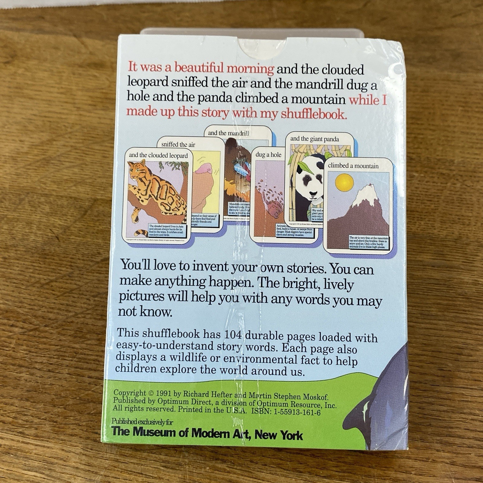 The Endangered Wildlife Shufflebook 1991 MOMA Museum of Modern Art Sealed