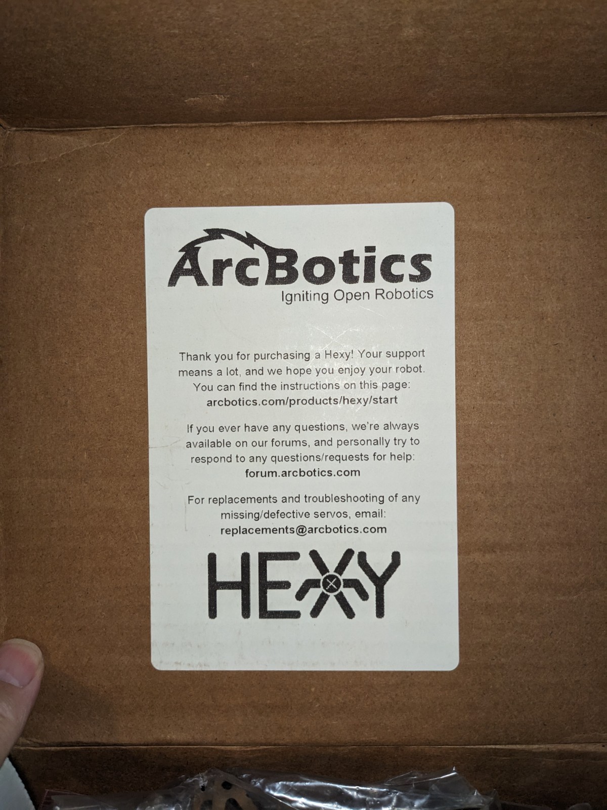 ArcBotics Hexy Hexapod Robot New Arduino Open Source 6-Legged DIY Kit First Set