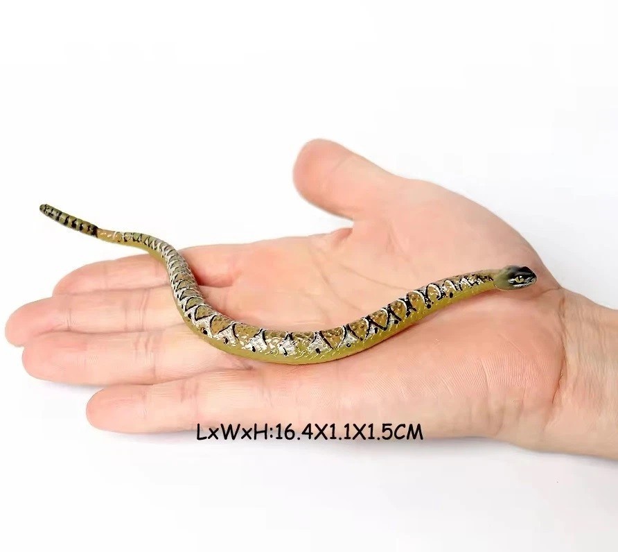 Rubber Snake Animal Figure Toy PVC Doll Small Figurine Birthday Gifts