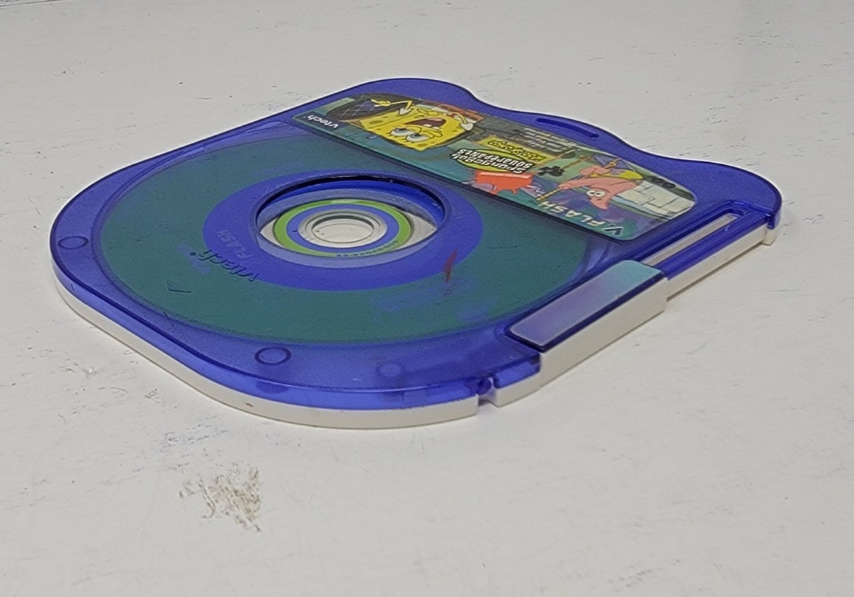 VTech V.Flash Lot of 2 Games Sponge Bob Squarepants & The Incredibles (Untested)