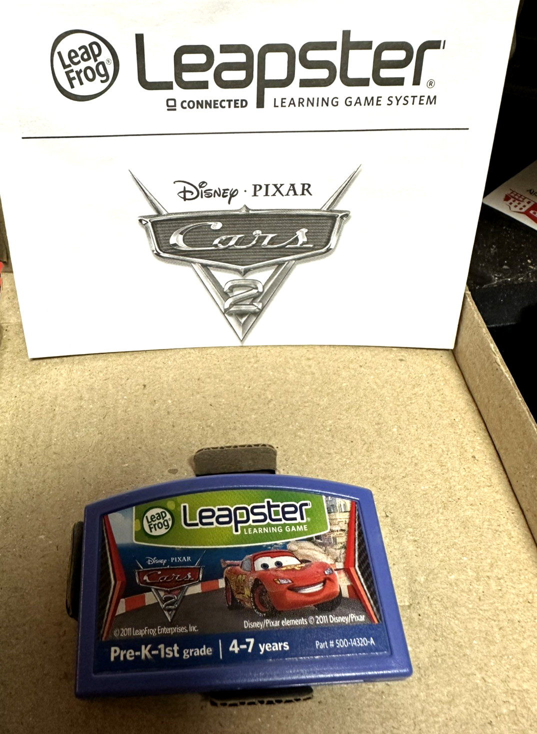 LeapFrog Leapster Learning Game Disney Pixar Cars 2 New Ships WITHOUT a Case