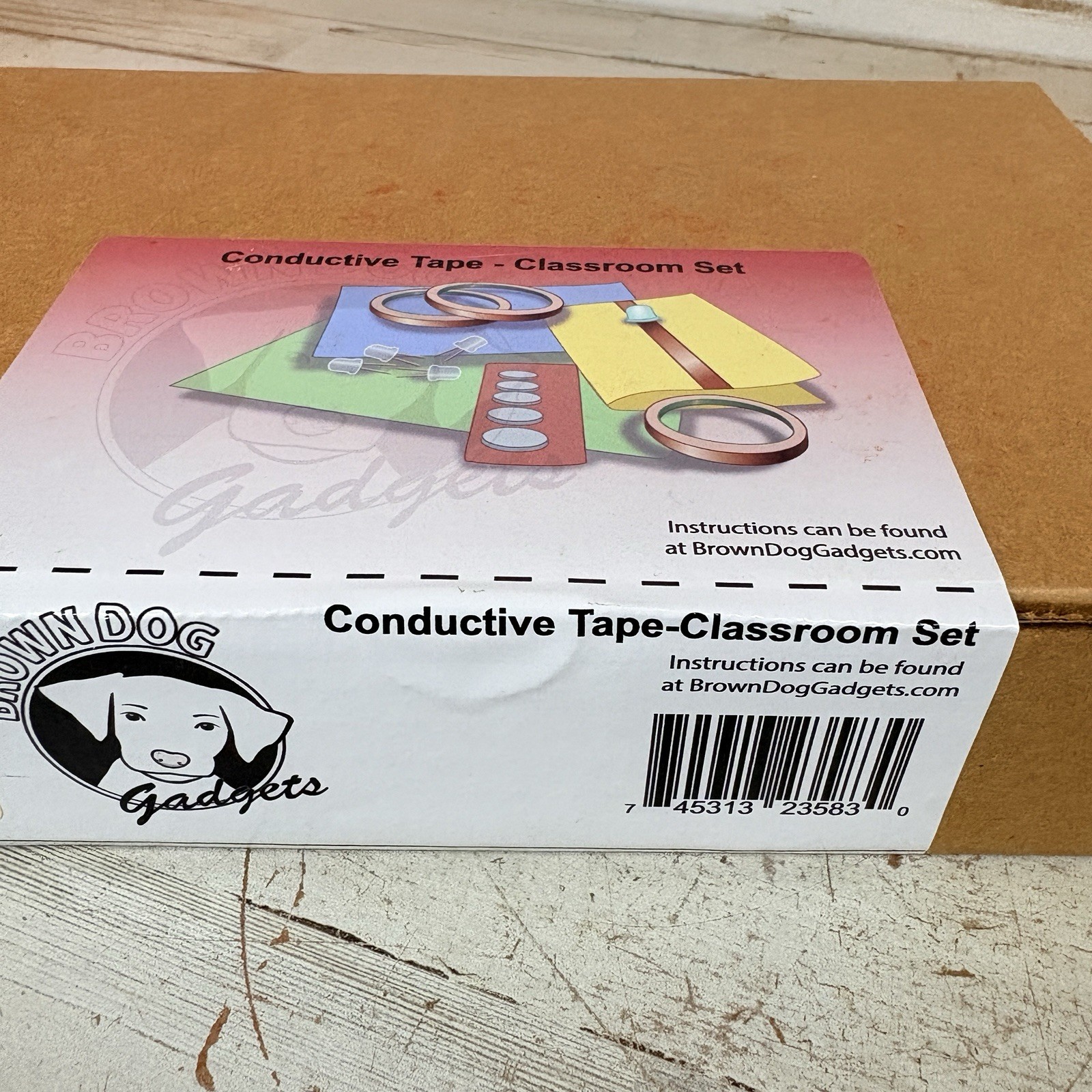 Brown Dog Gadgets Conductive Tape Jumbo LED Lights Classroom Set Kit AC00