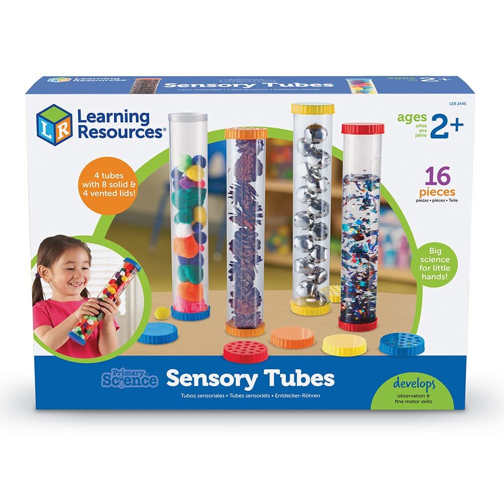 Science Fundamentals Kit 12 Inch Clear Sensory Tubes for Kids Age 2 and Up