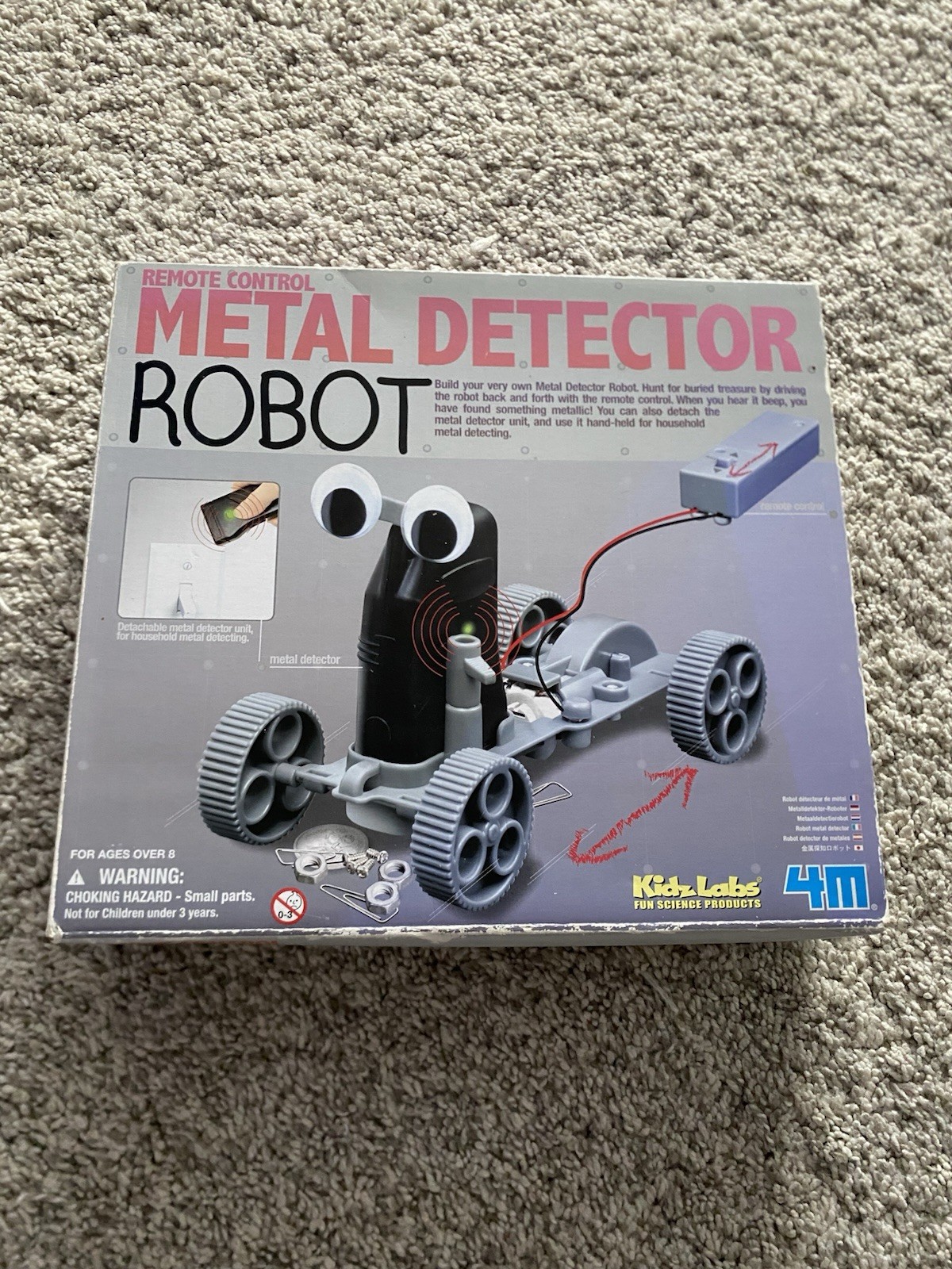 Metal Detector Robot 4M SCIENCE KIT Age over 8 New Sealed Robotics Set Kids Y2K