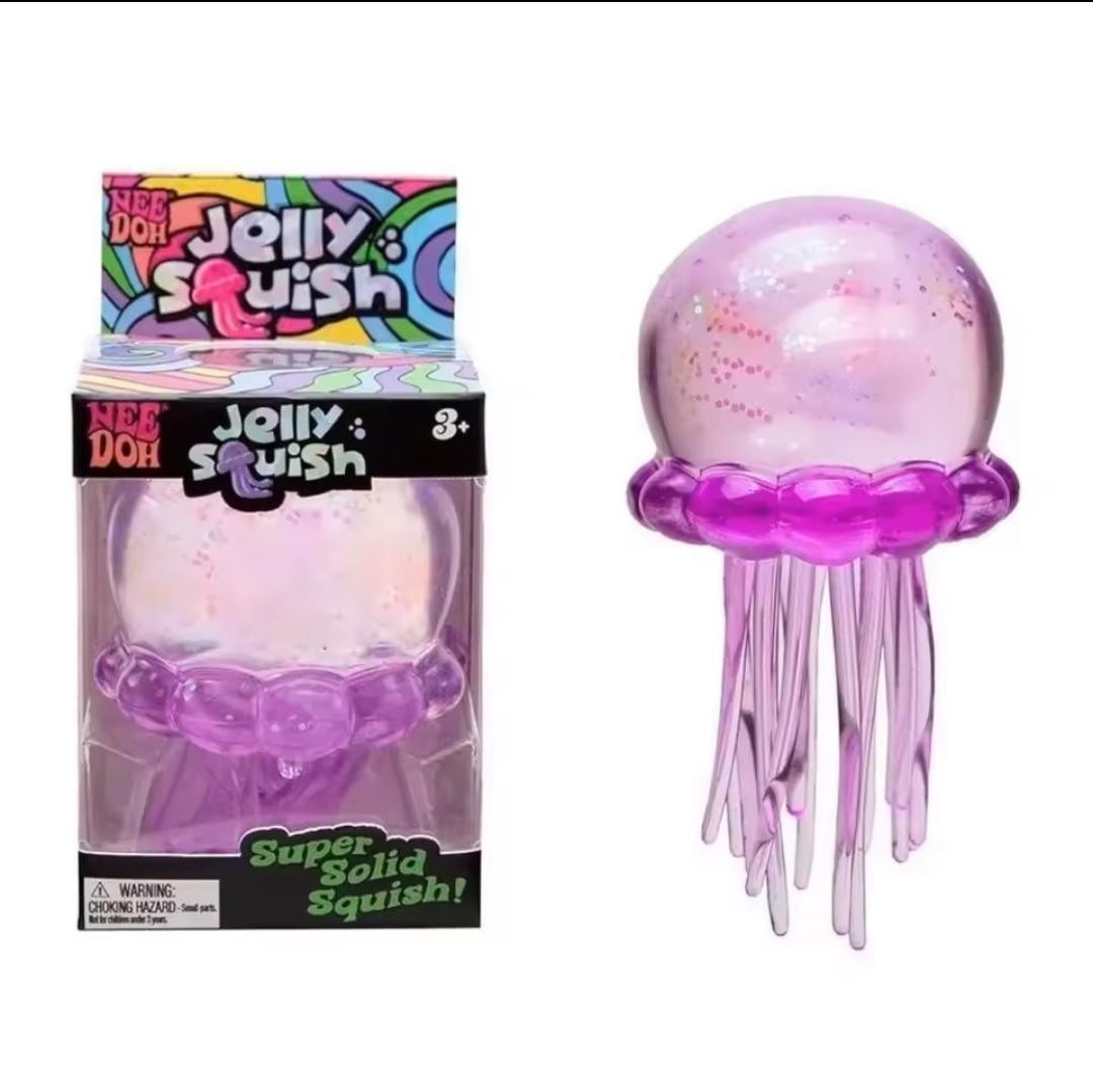 Random Jellyfish Squish Fidget toy NeDoh Soft Squeeze Stress Relief Anti Anxiety