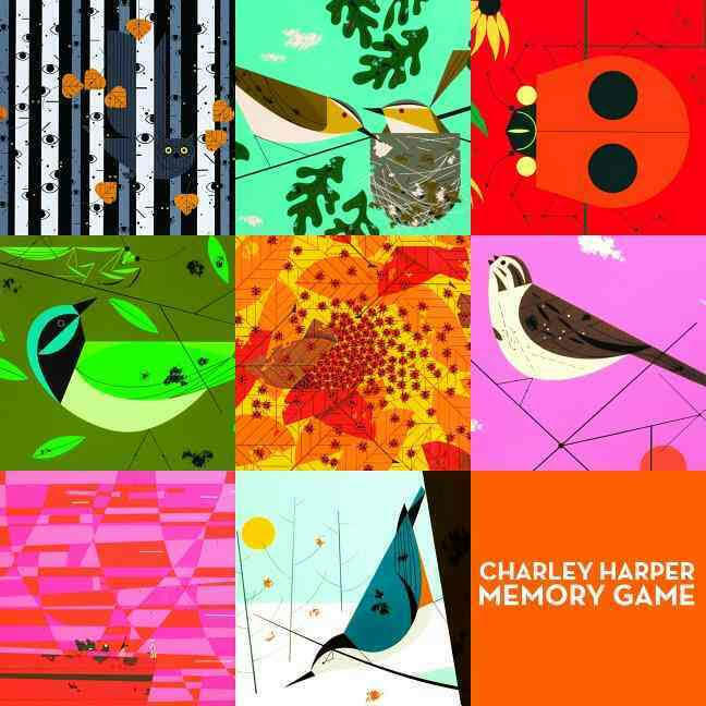 Charley Harper BIRDS Memory Game Mid-Century Modern Bird Artist Sealed Ammo