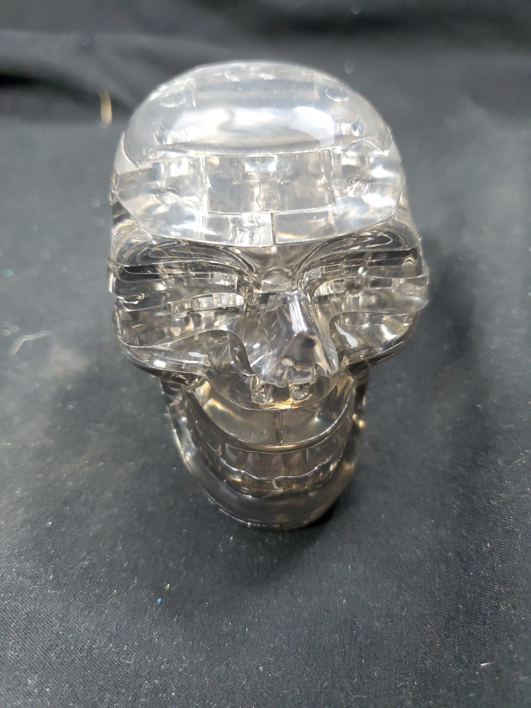 3D Crystal Blocks Human Skull Halloween Puzzle Plastic Model Toy Gift