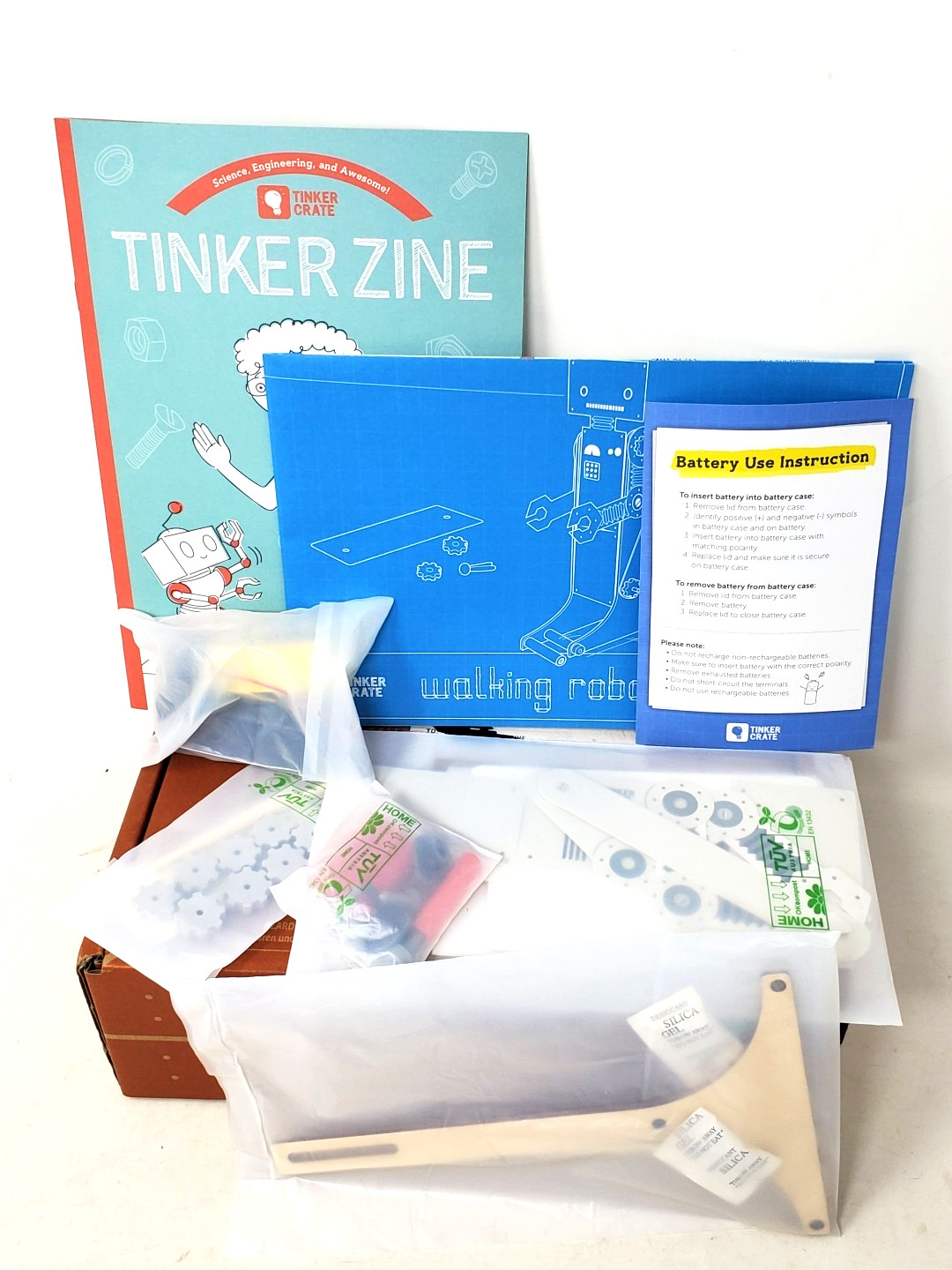 KiwiCo Walking Robot Tinker Crate Kit – STEM Educational Kiwi Project Ages 9 up