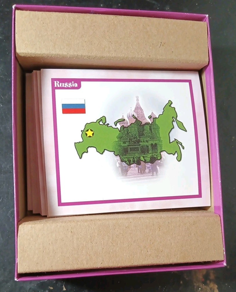 Professor Noggin’s Educational Card Game #8 Countries Of The World Missing Die