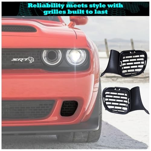WildWell Front Bumper Lower Grill For Dodge Challenger 2015-2023 Air Intake