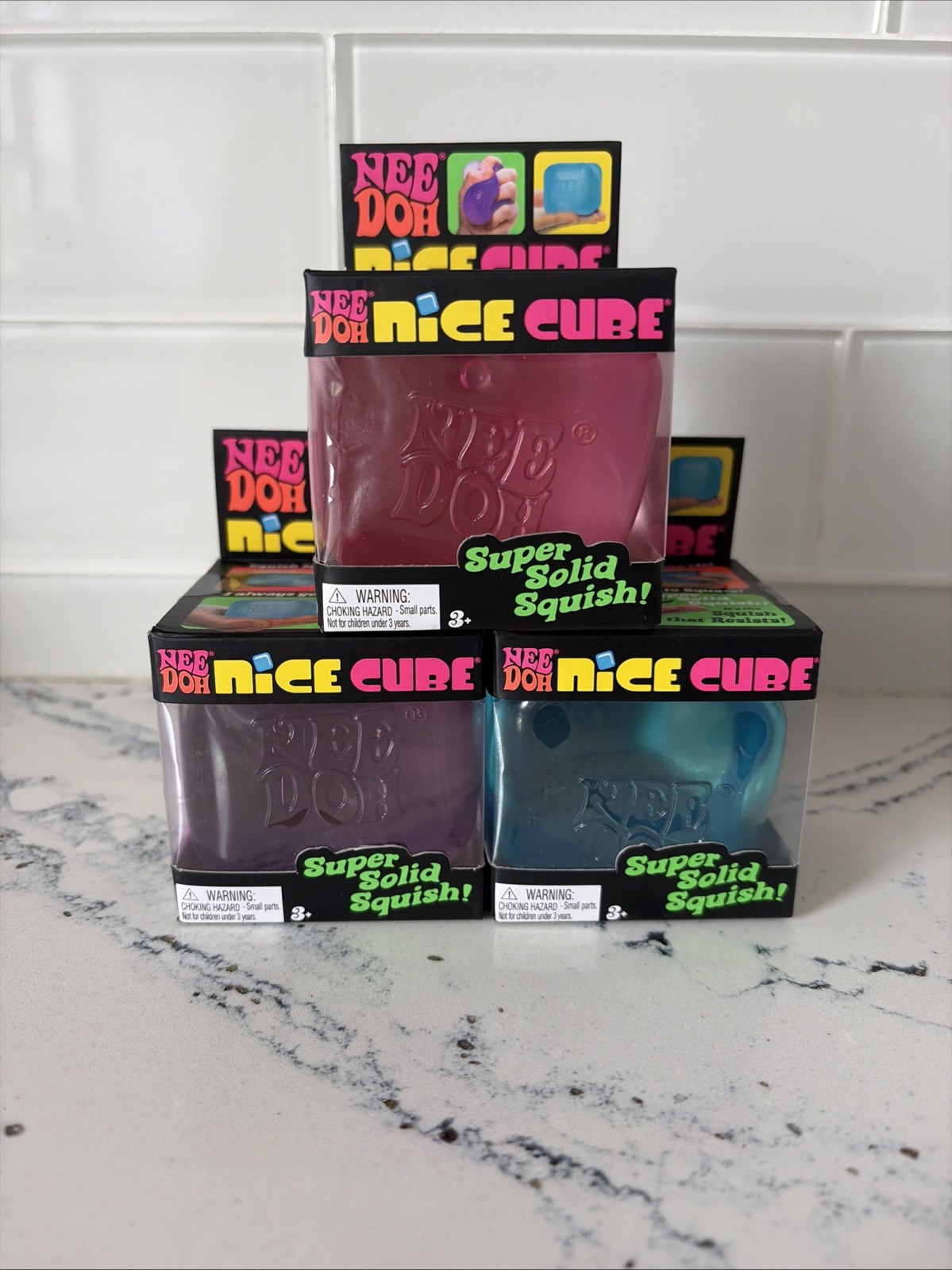 PINK, PURPLE, & BLUE NEEDOH NICE CUBE 3-PACK! SCHYLLING! 100% AUTHENTIC!
