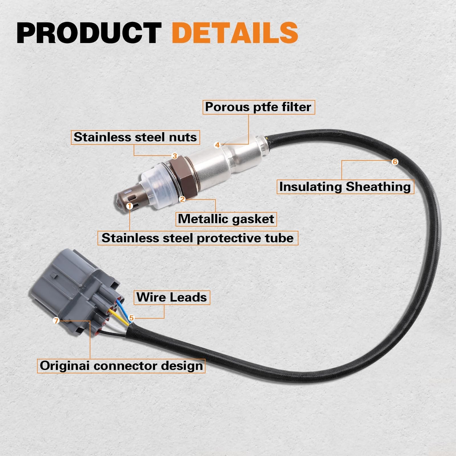 4Pcs Upstream and Downstream Oxygen O2 Sensor for MDX 03-06,RL 05-08.TL 04-06…