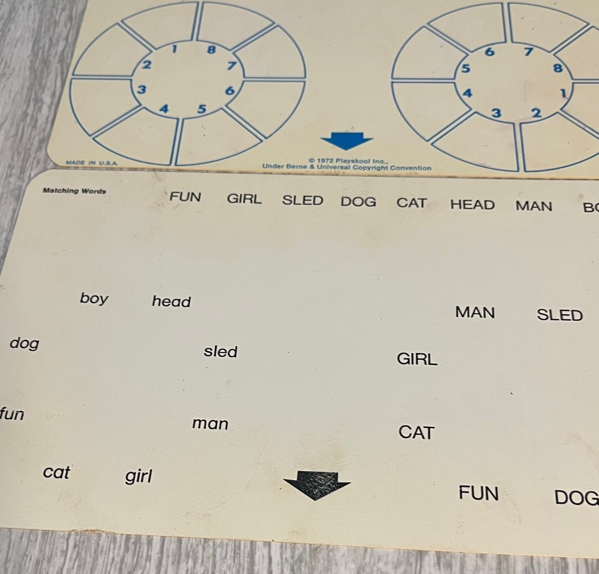 Vintage 70s Playskool Reel to Reel Play ‘N Learn Computer Interactive with Cards
