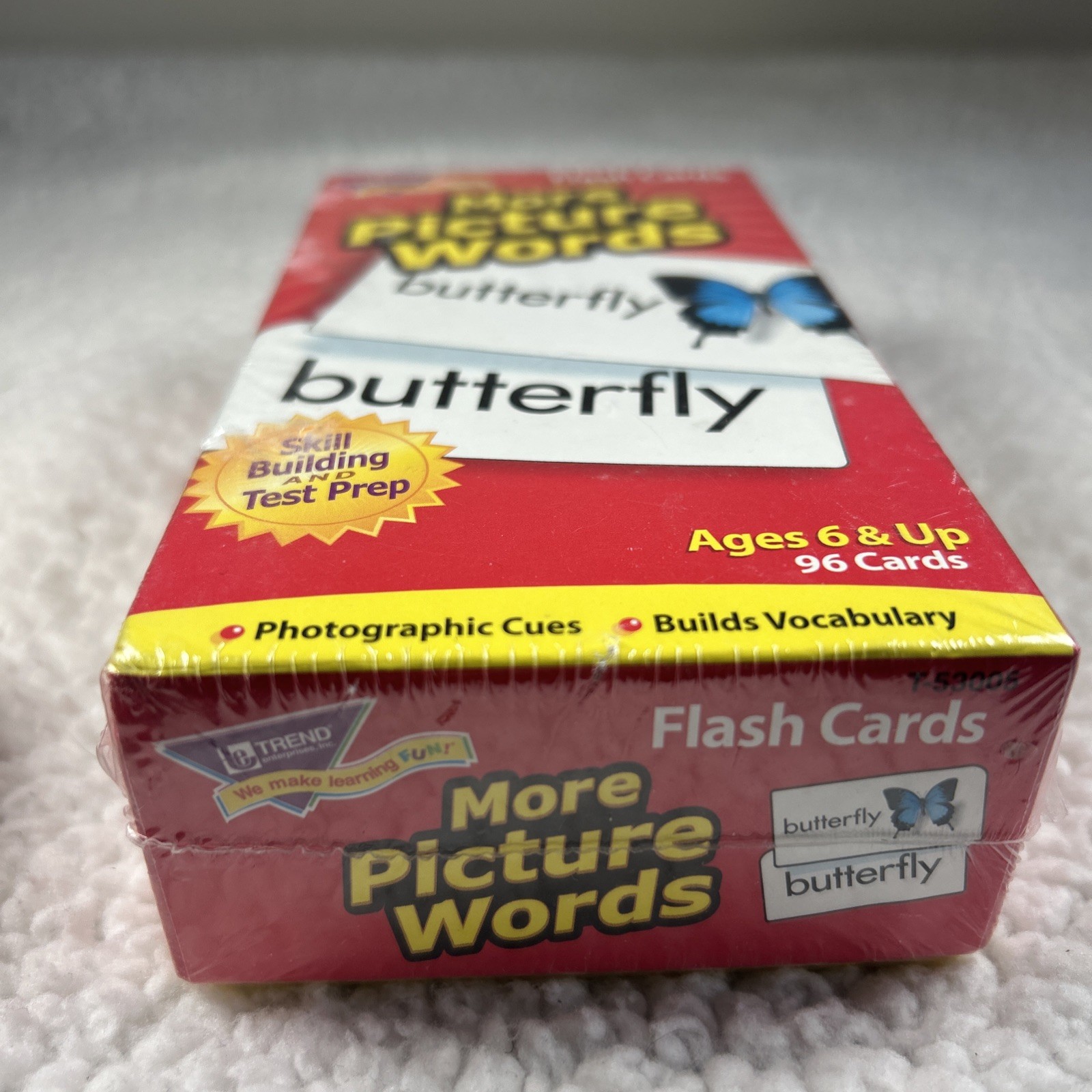 Trend Enterprises: More Picture Words Skill Drill Flash Cards 96 Cards Included