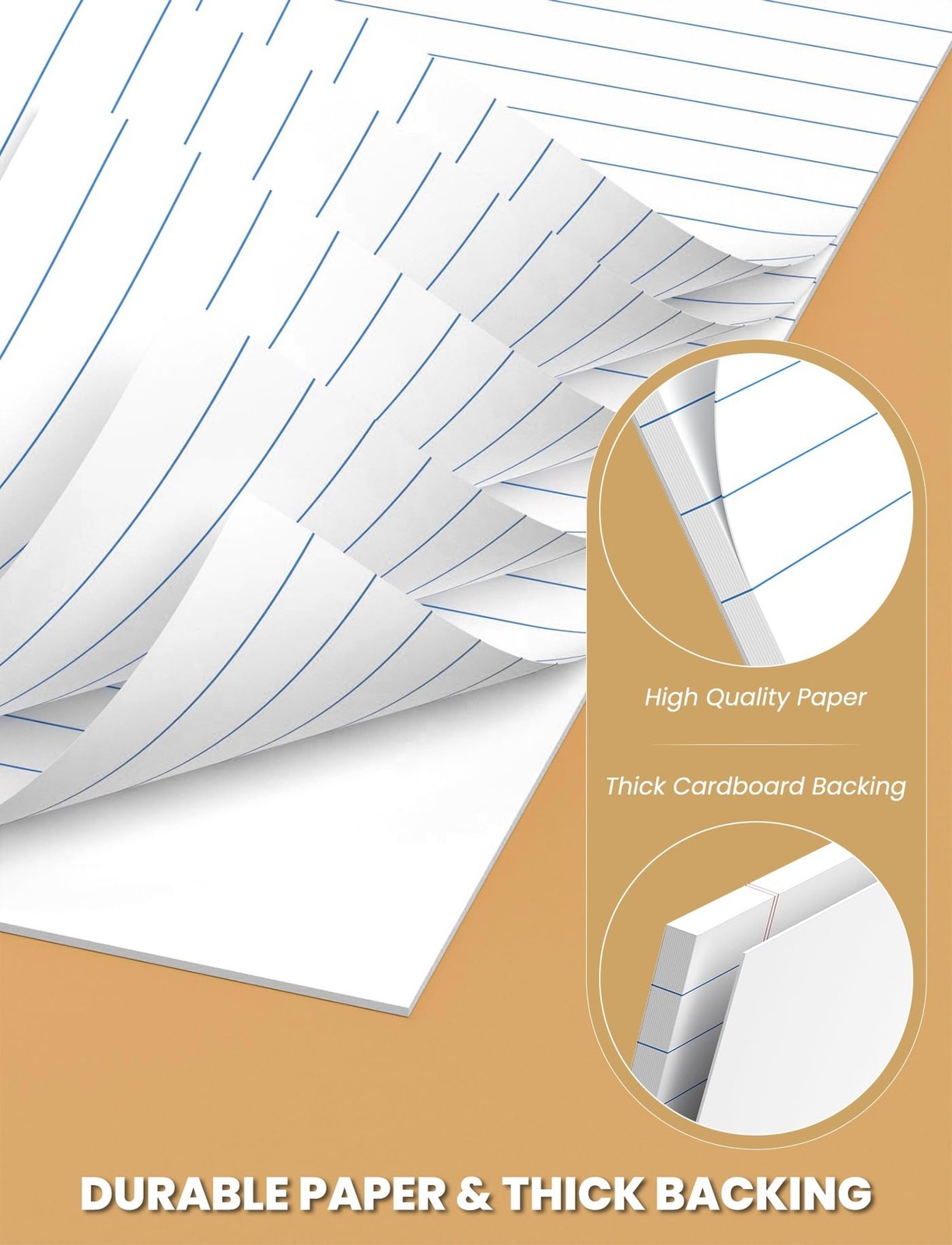 12 Pack White Legal Pads 8.5 x 11 College Ruled, 30 Sheets Per Note Pads 8.5 …