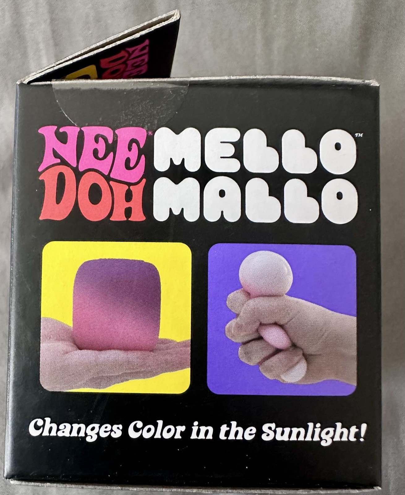 NIB Nee Doh Pink Mello Mallo Squishy Stress Anxiety Fidget Color Changing Toy