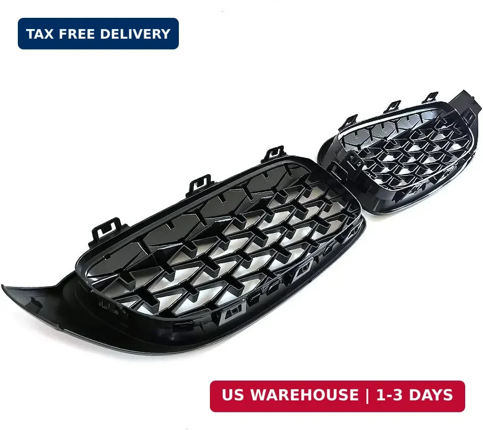 Chrome Diamond Kidney Grill for BMW 4 Series F32 F33 F36 (2014-2019) F82 F83 M3