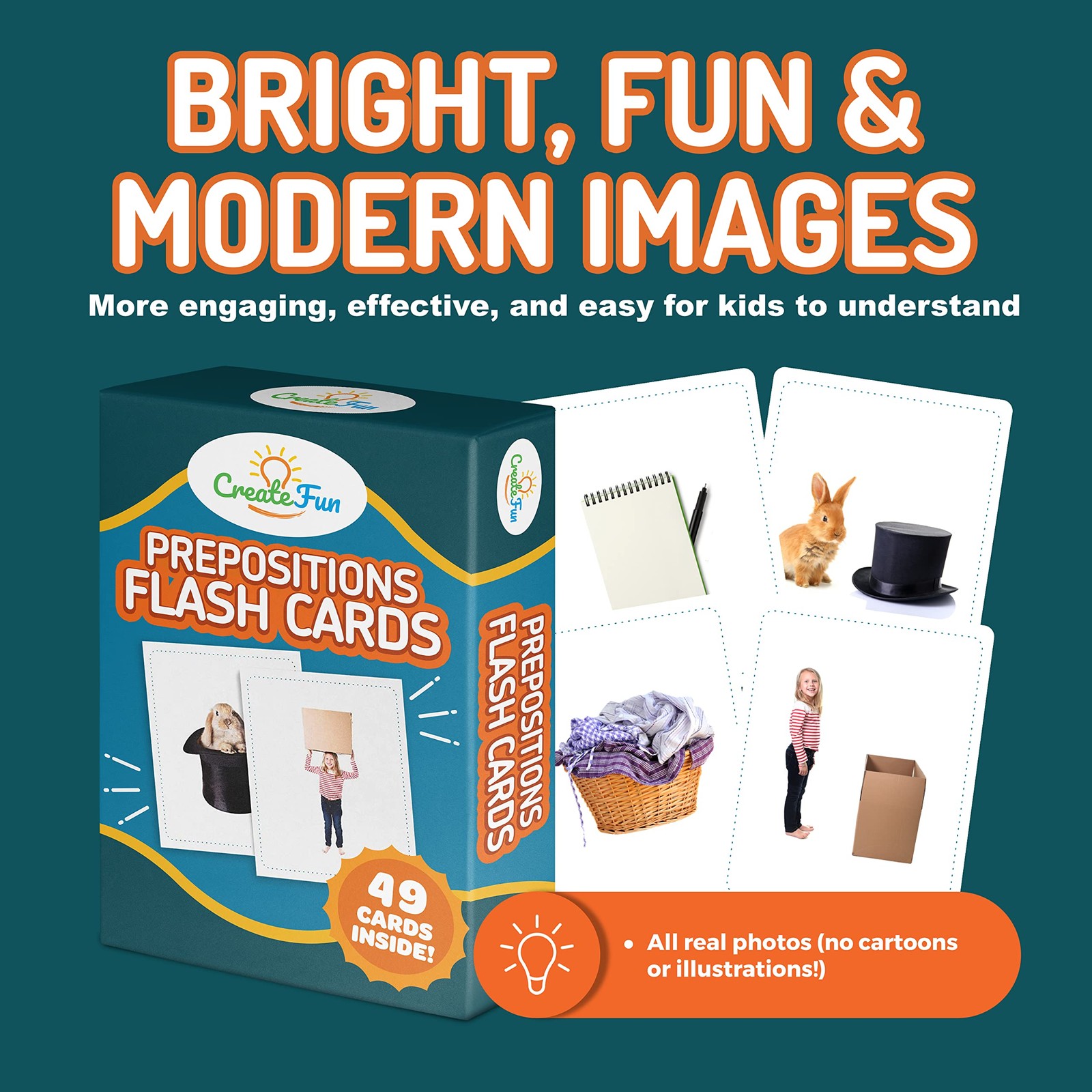 49 Preposition Vocabulary Builder Flash Cards Vol 1 Includes 7 Picture Card P…