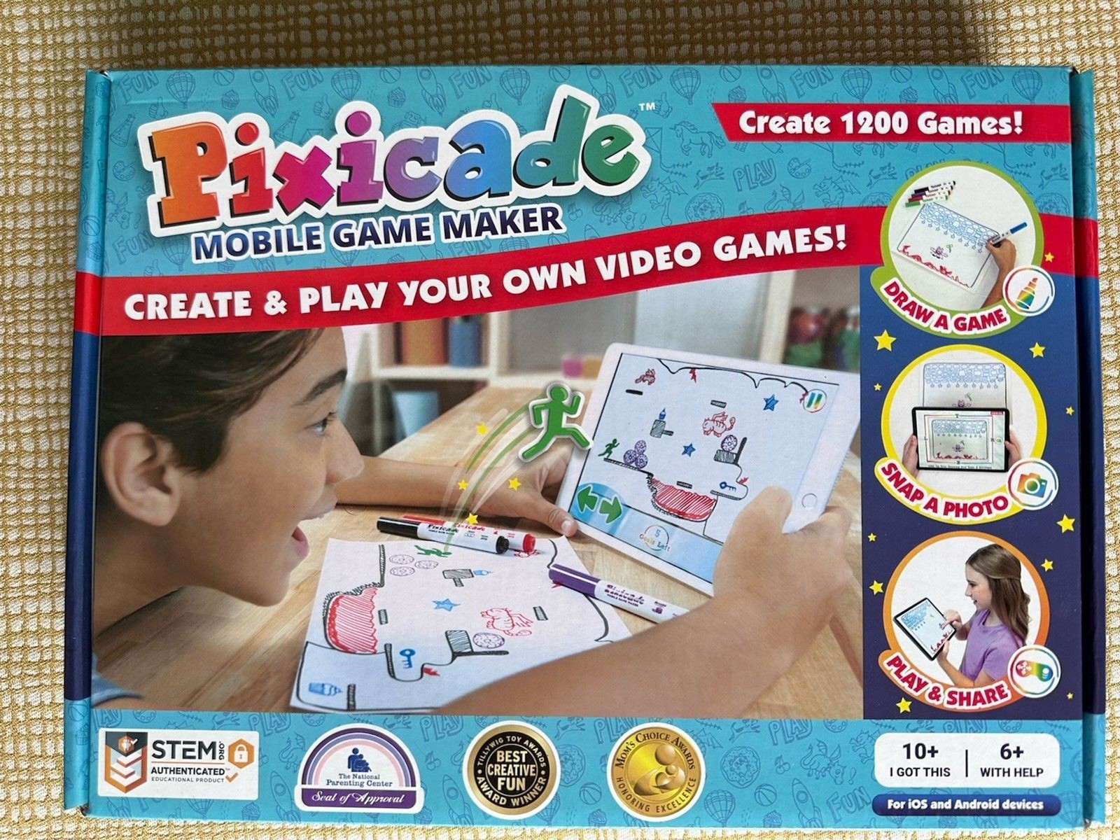 Pixicade Mobile Game Maker Educational Kit STEM Arts & Crafts Toy 2022