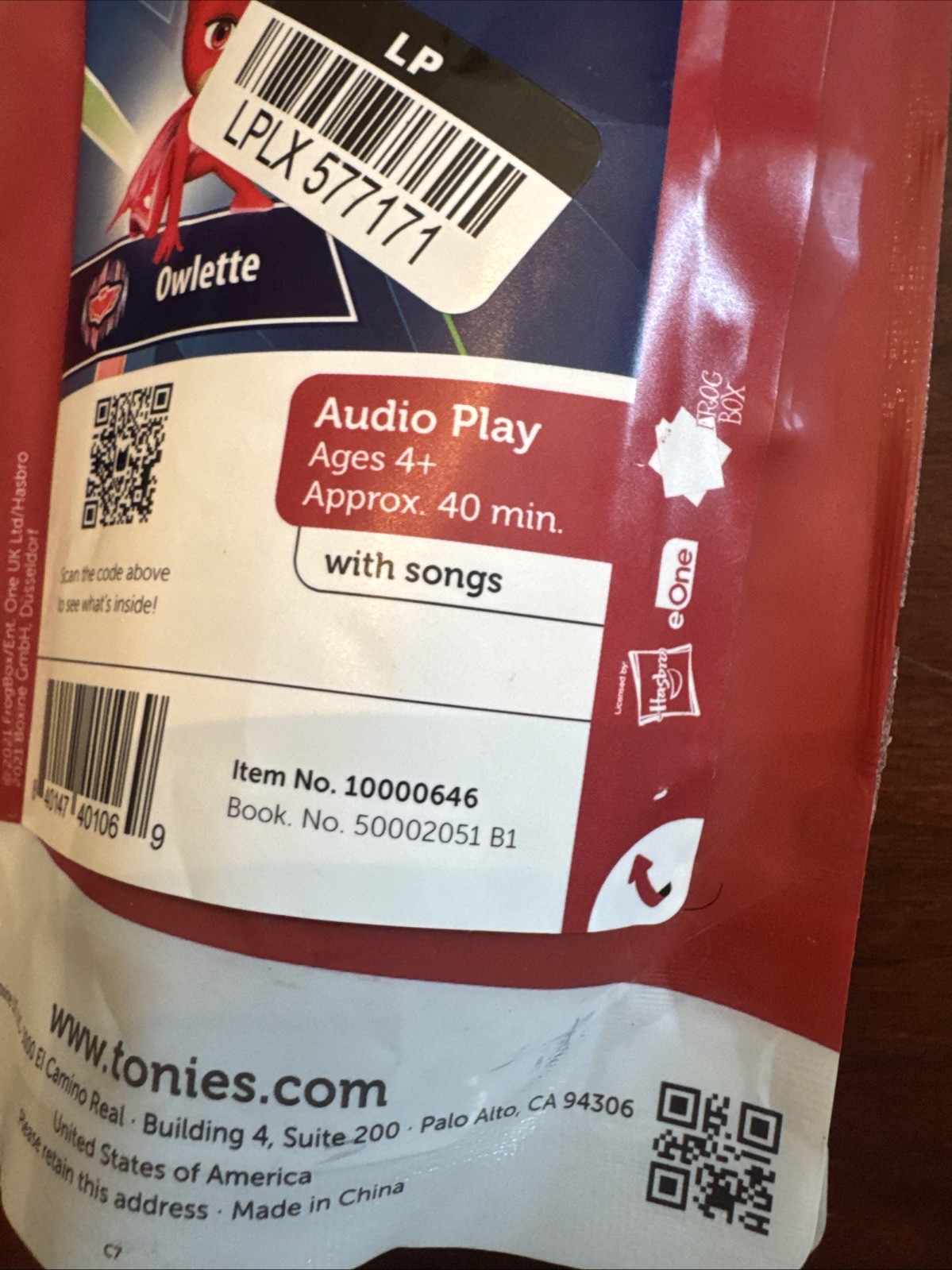 Tonies PJ Masks Owlette Audio Play Figurine
