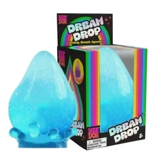 Needoh Dream Drop – Sensory Squeeze Toy w/ Dreamy Smooth Squeeze – 3″ Tall Blue