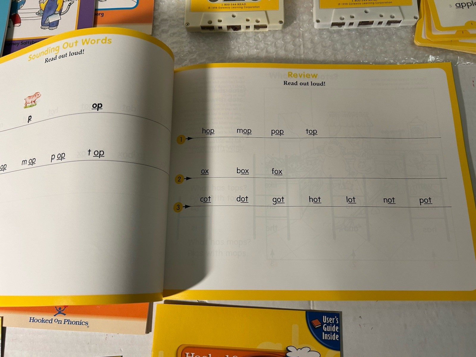 Vtg Hooked On Phonics Homeschool Learn To Read Level 1 Kit INCOMPLETE Read Desc