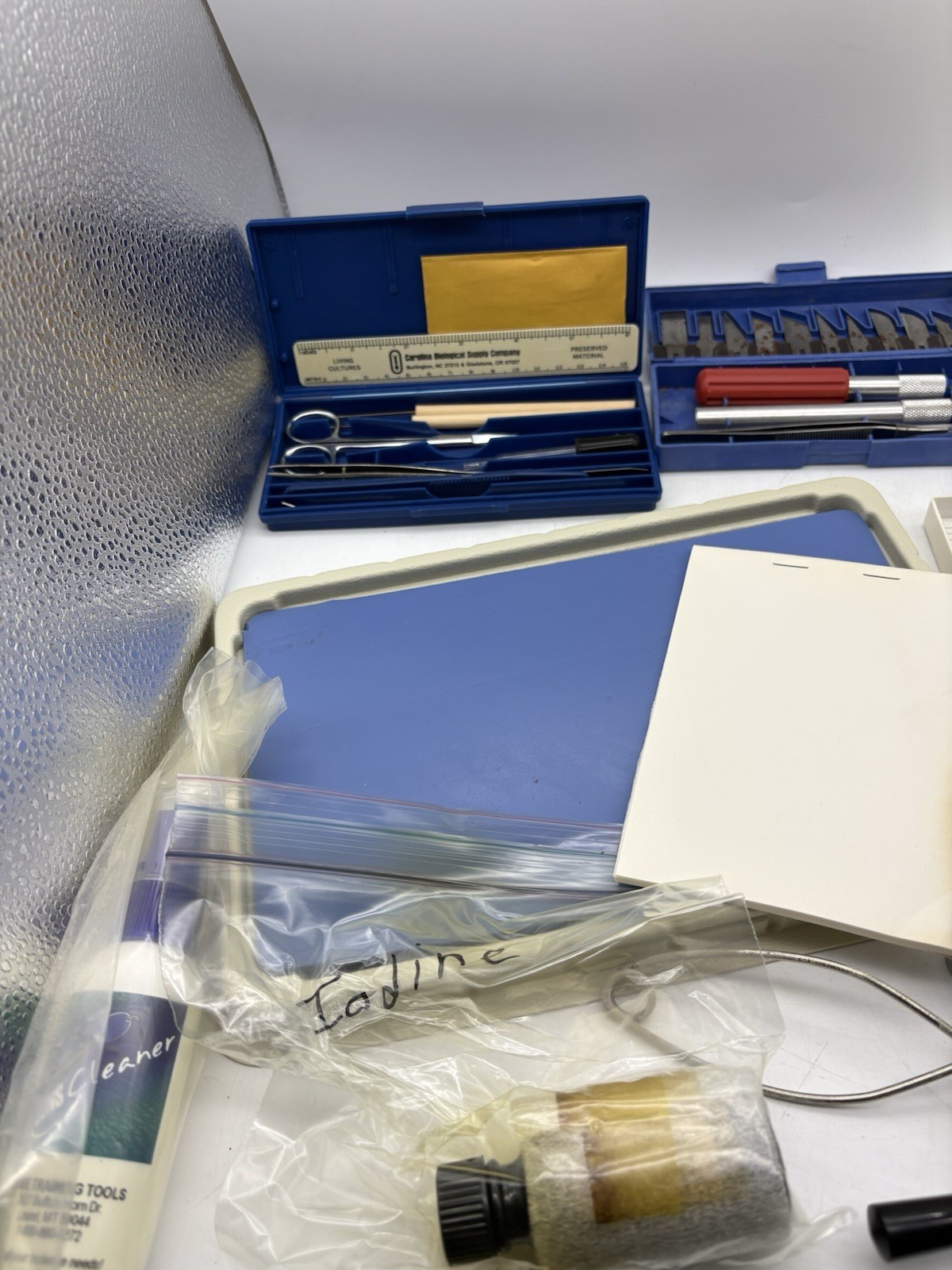 Home Science BIOLOGY LAB TRAY Homeschool Students DISSECTION KIT & TOOL Sets GUC