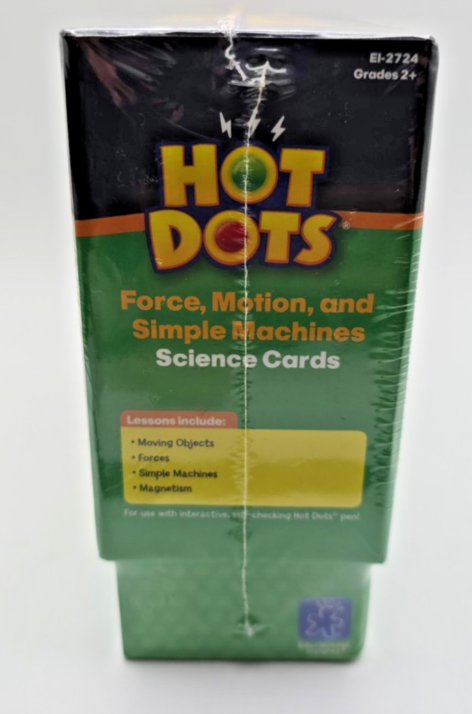 *Hot Dots*SCIENCE CARDS*Force,Motion,Simple Machines*Educational Insights*