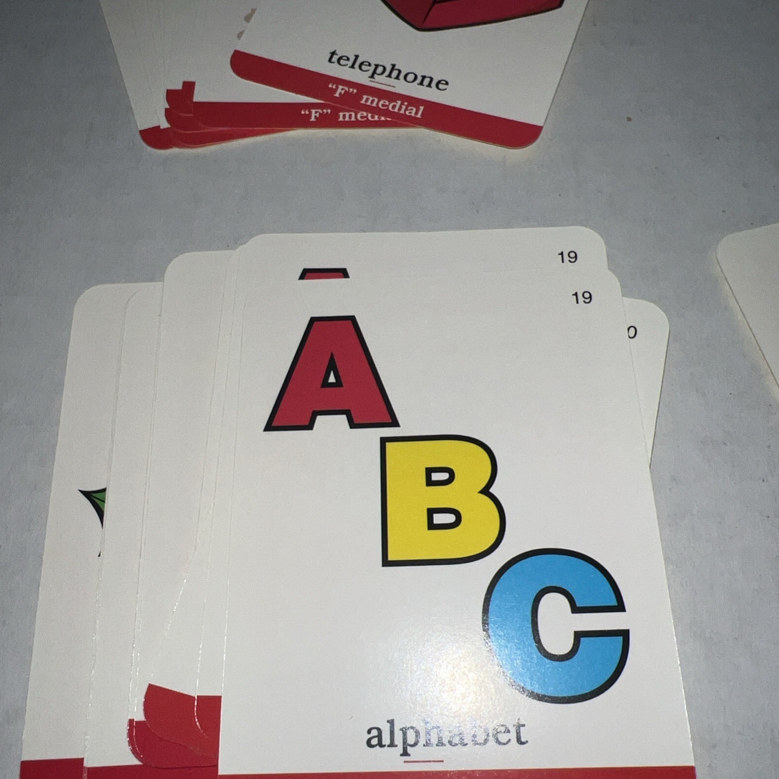 1998 Webber Articulation Cards Deck 13- “F” Sound Incomplete 52 Cards w/Case